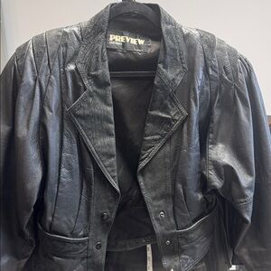 Preview 80s Leather Jacket